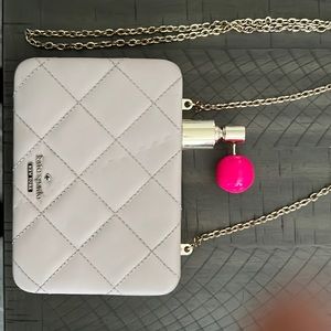 Kate Spade shoulder bag; unique perfume push top opening; NWOT